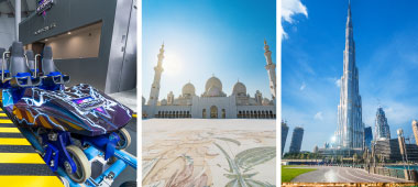 Experience the best of the Emirates with a Dubai City Tour, a thrilling ride on the Storm Coaster, a